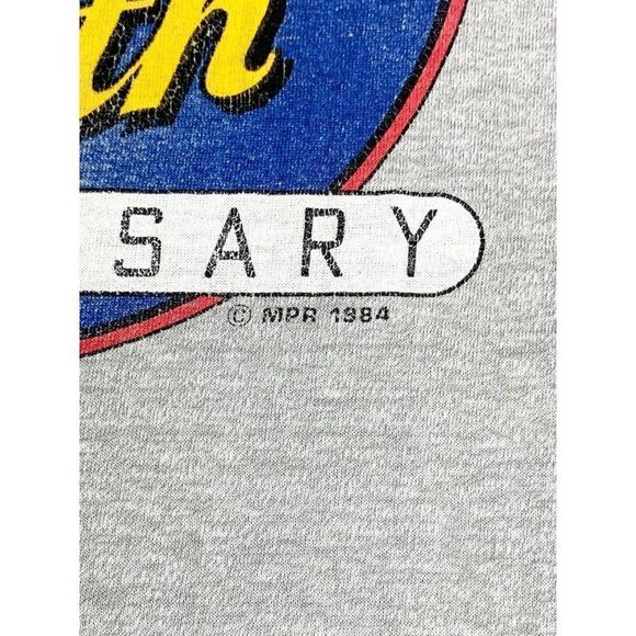 Vintage 1984 Prairie Home Companion T-Shirt Grey 10th Anniversary Single Stitch - Picture 6 of 9